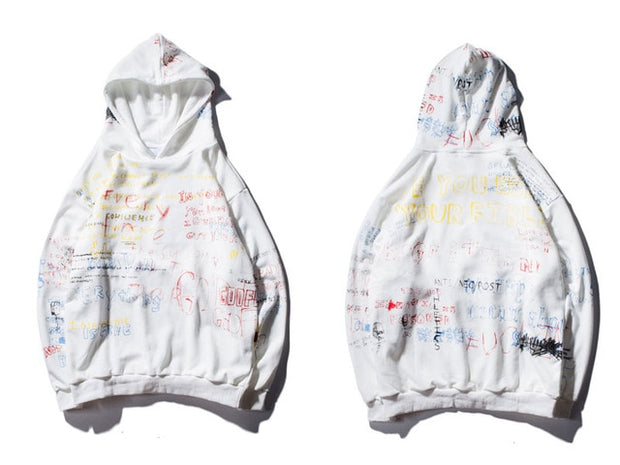 GONTHWID Hip Hop Graffiti Hoodies